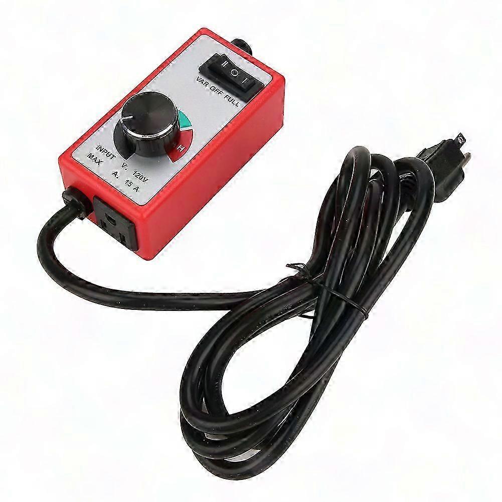 120V Router Fan Variable Speed Controller, Electric Motor Governor Rheostat, Red