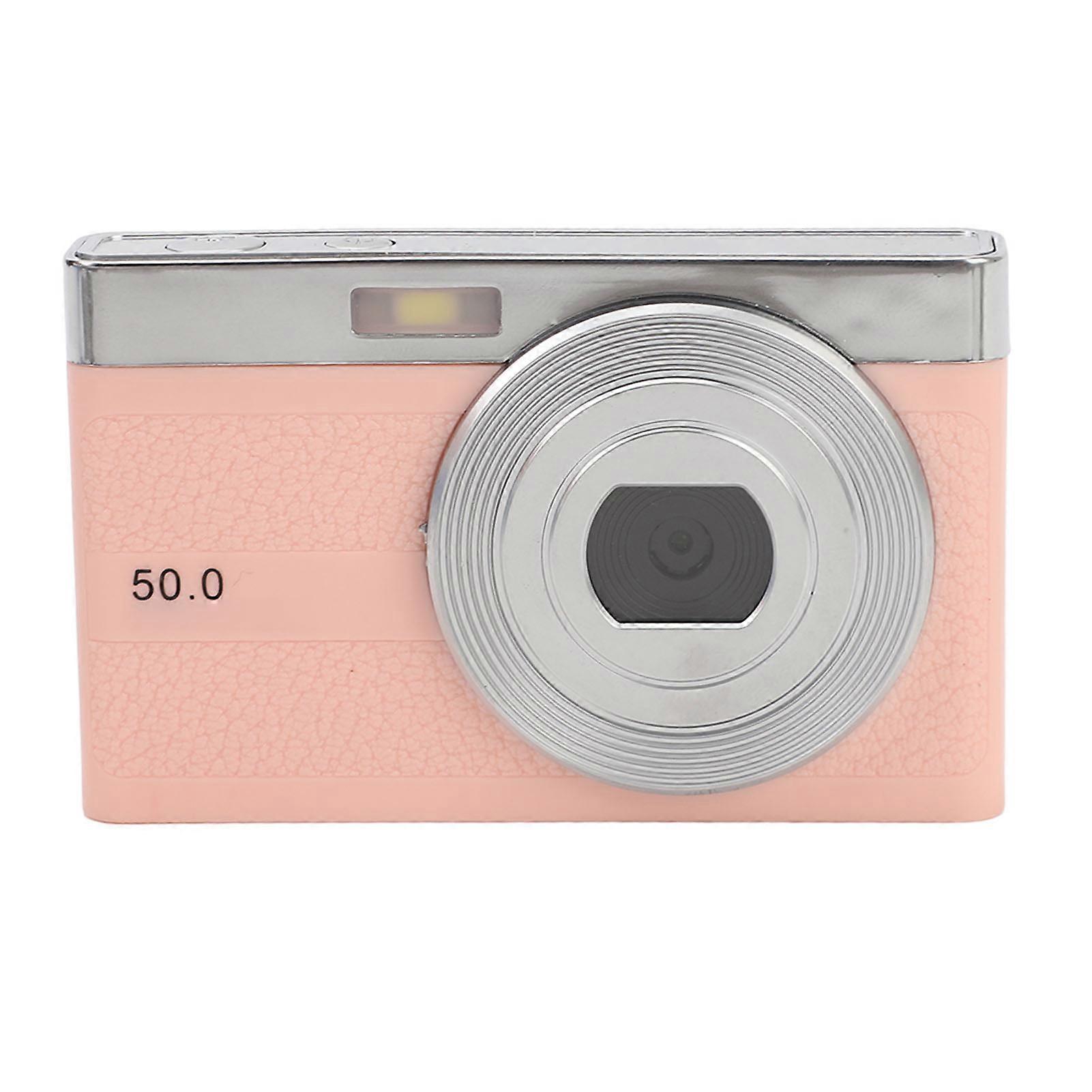 2.2" IPS Screen Digital Camera 50MP 1080P Vlogging Pink 600mAh