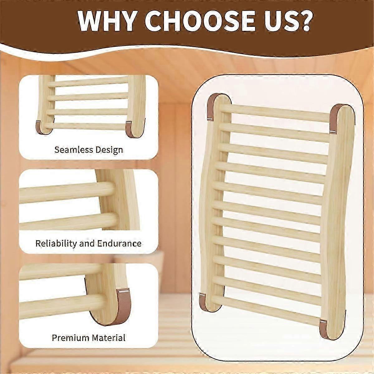 sauna backrest 2 pack wooden sauna accessories