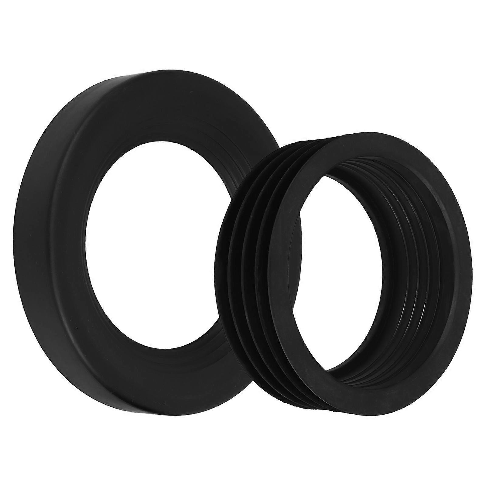 Rubber Hose Washer for Car Use Black Sealing Gasket with High Elasticity 2 Pieces