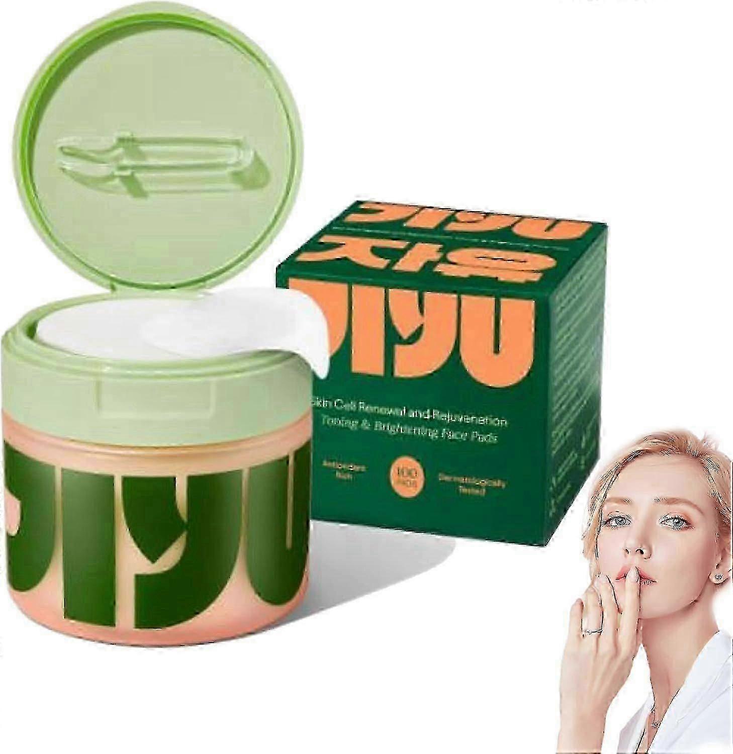 Toner Pads Korean Skincare, Anti-Aging & Brightening Toner Pads: Hydrating Cottonpads With Snail Mucin, Centella, Reduce Wrinkles, Boost Firmness