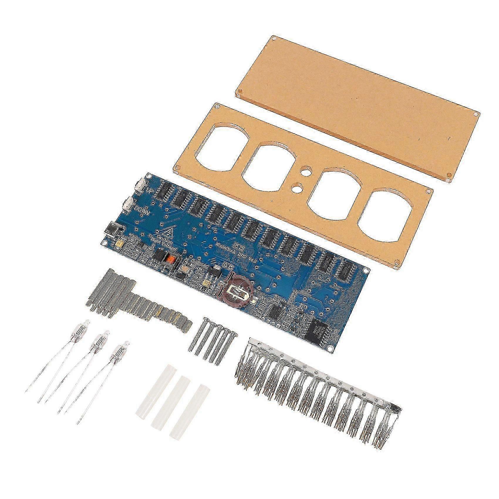 DIY In12 In-12 Nixie Tube Pcba Kit Digital Clock Vacker gåva, inga rör (haoyi