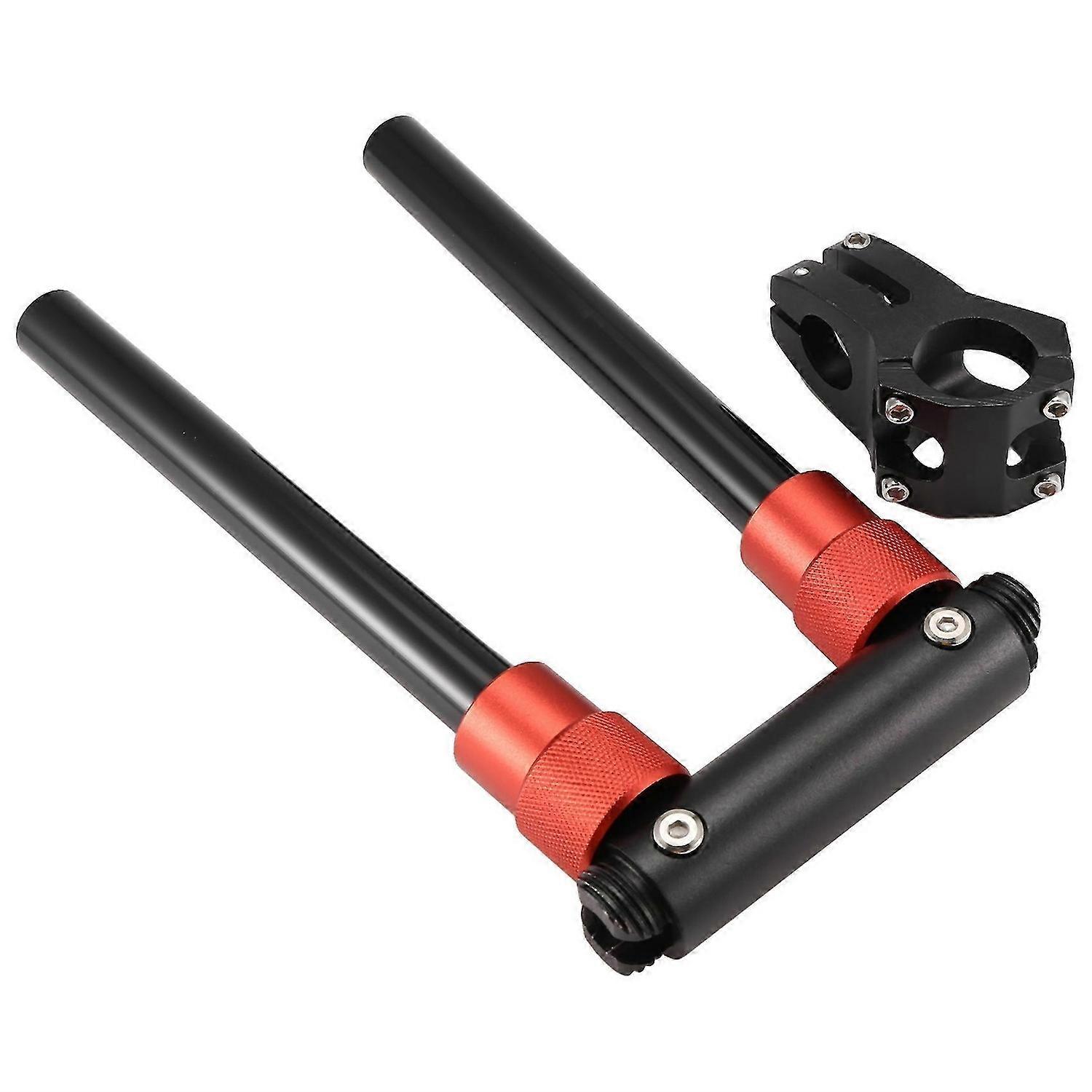 Folding Handle Bar 90 Degree Fold Handlebar Black Red 23.5mm