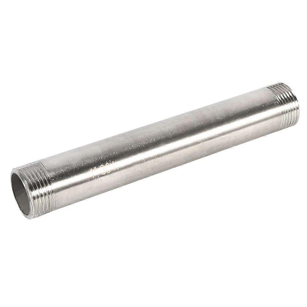 304 Stainless Steel Threaded Male x Male Adapter Pipe Fitting Connector(1")