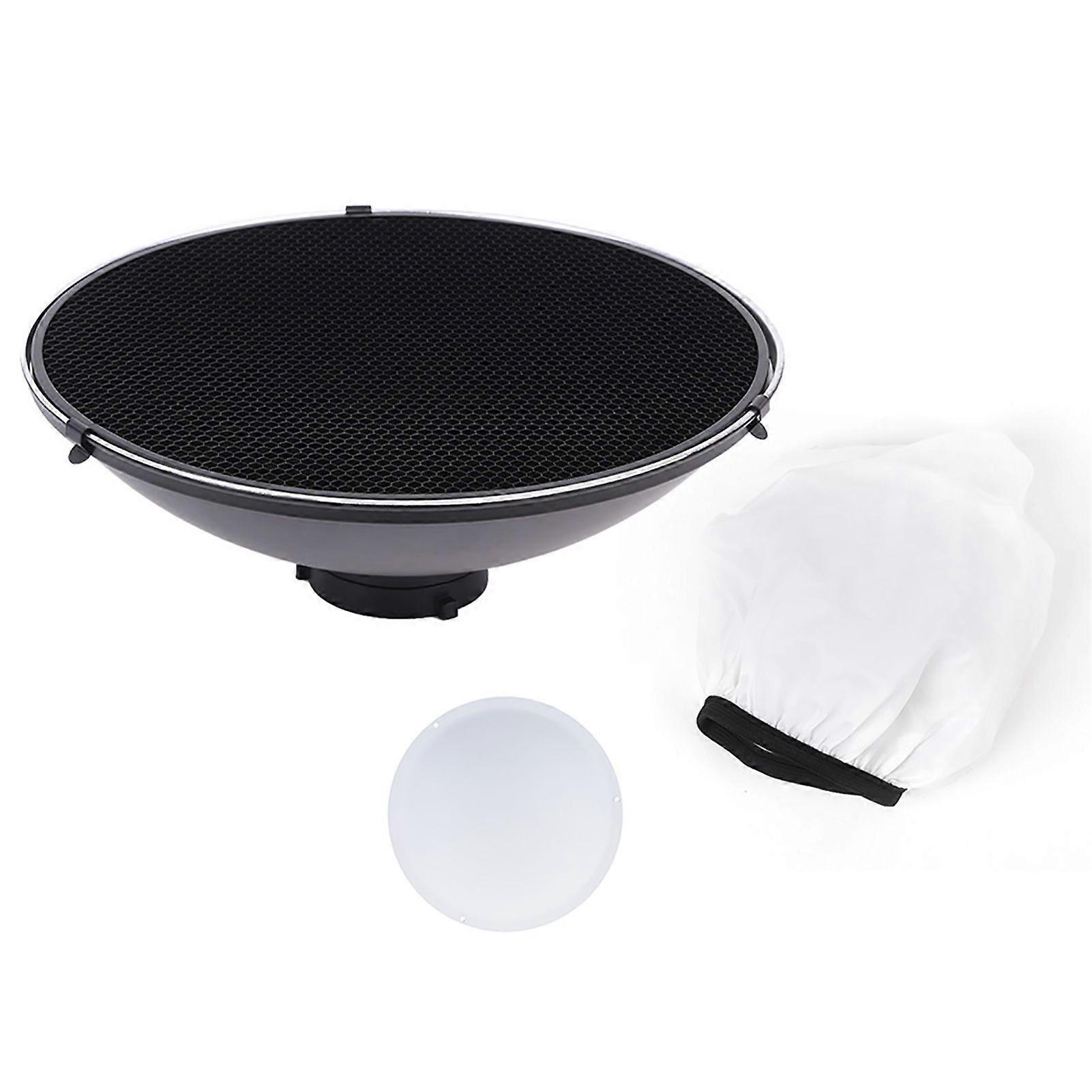 Studio Photography 41cm/16 Inch Speedlite Strobe Lighting Diffuser Beauty Dish Lampshade Bowens Mount with Reflector Honeycomb Soft Cloth