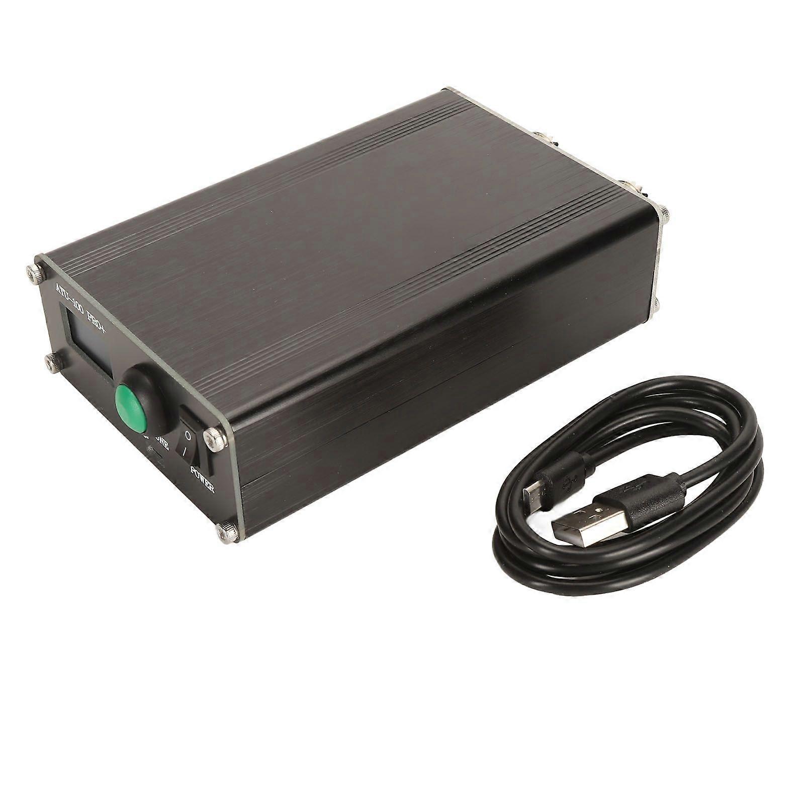 Automatic Antenna Tuner 1.8 to 55MHz Type C Charging 0.96in Display Shortwave Antenna Tuner with Metal Housing Assembled