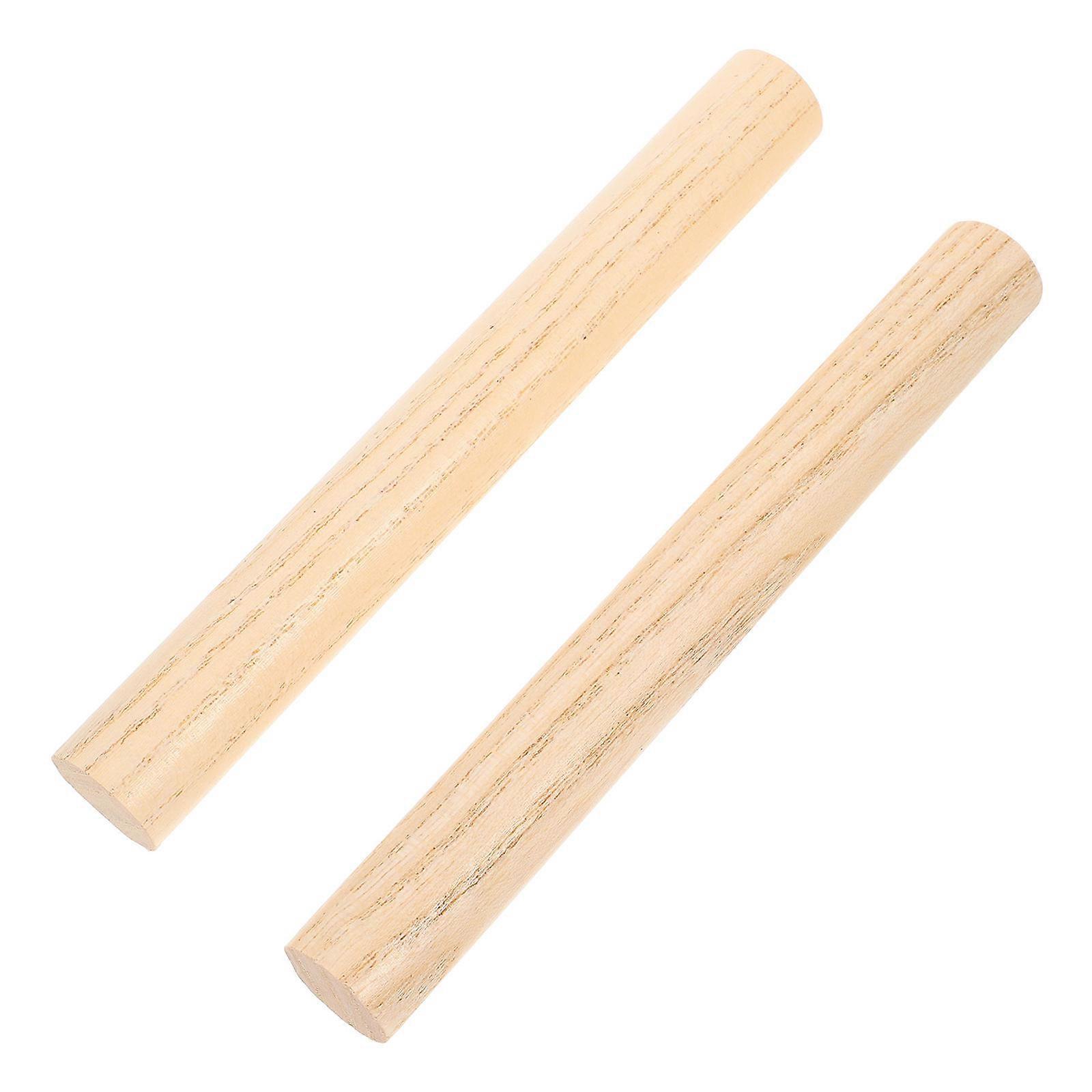 Rhythm Sticks Wooden Drumsticks for Drum Practice 4Pcs Set for Beginners