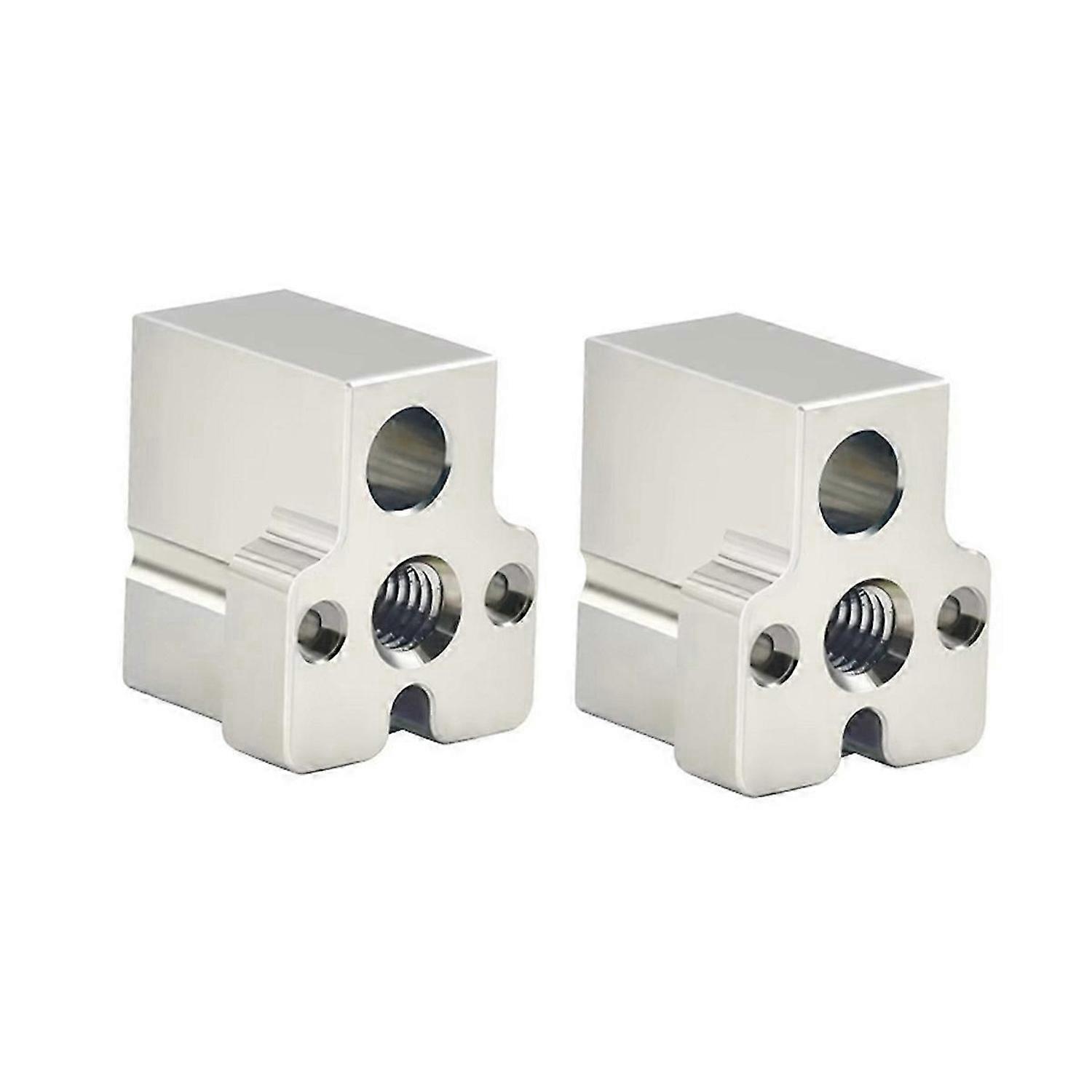 CR10 Plated Copper Heated Block for 3D Printer Parts, Large Flow 2Pcs