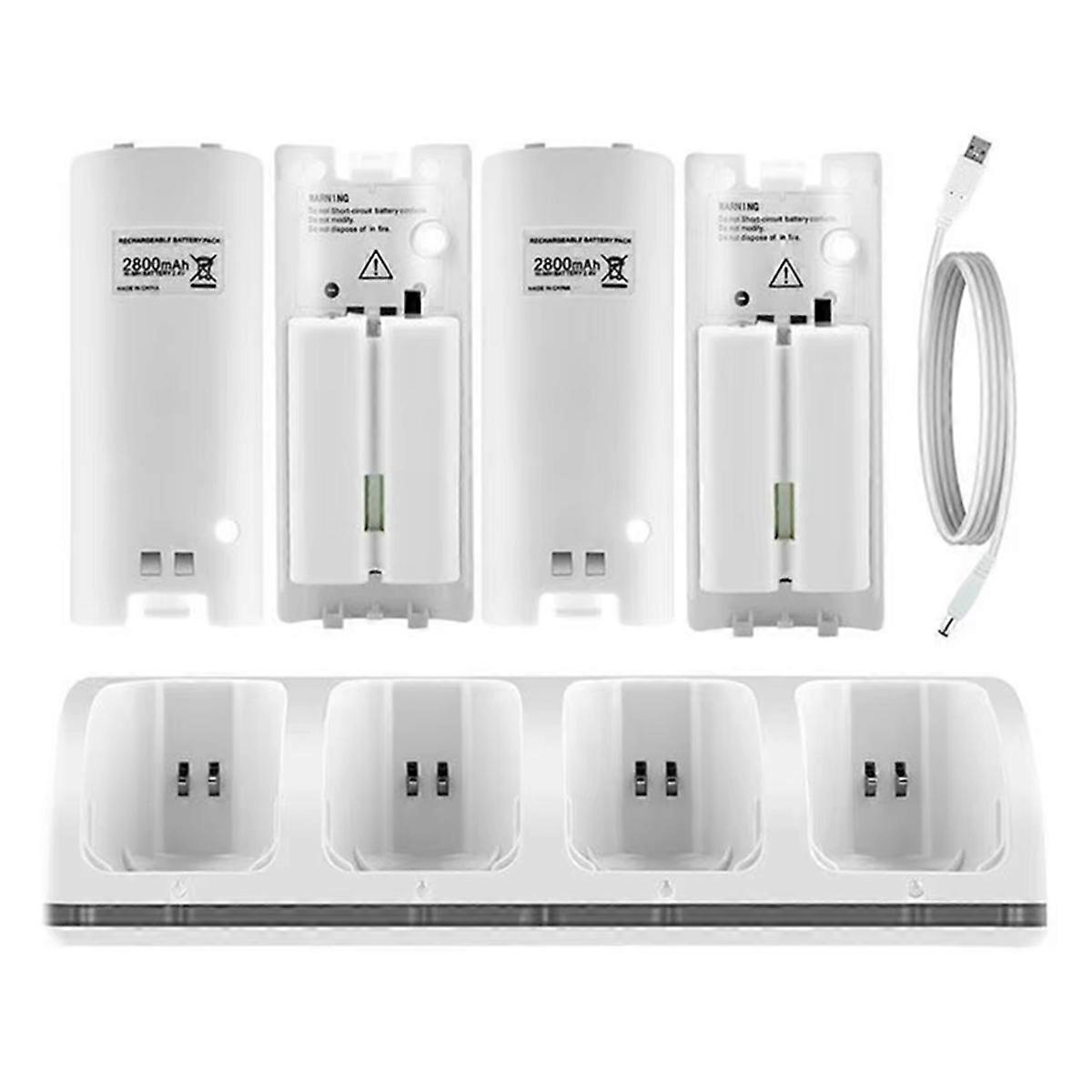 4 Port Charging Stand Dock Station for Game Console, A