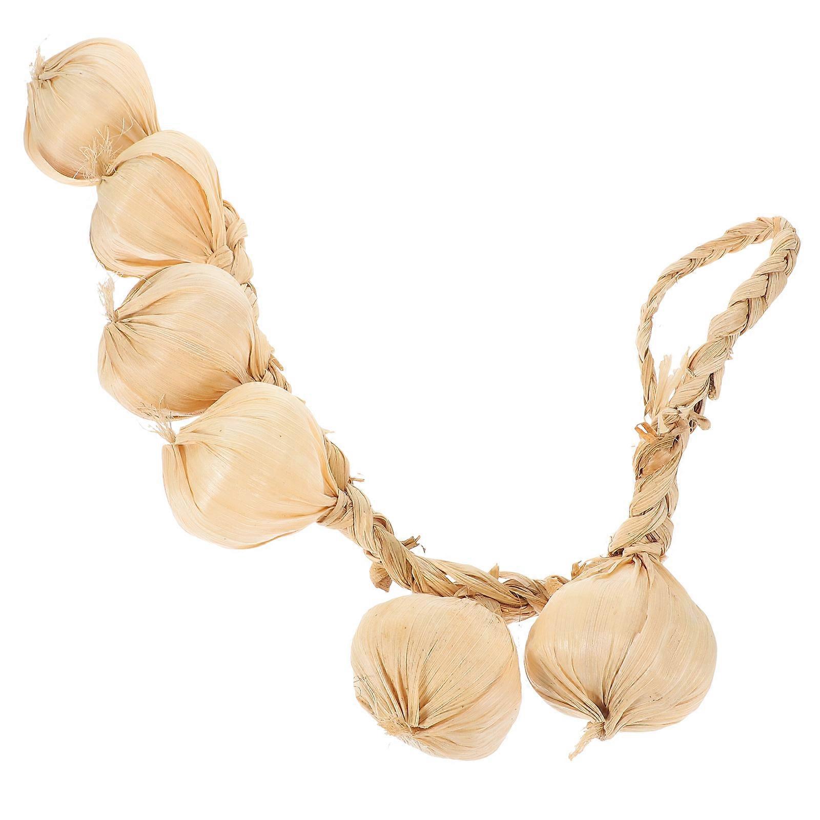 Artificial Garlic Strings Artificial Garlic String for Decoration 4 Strings