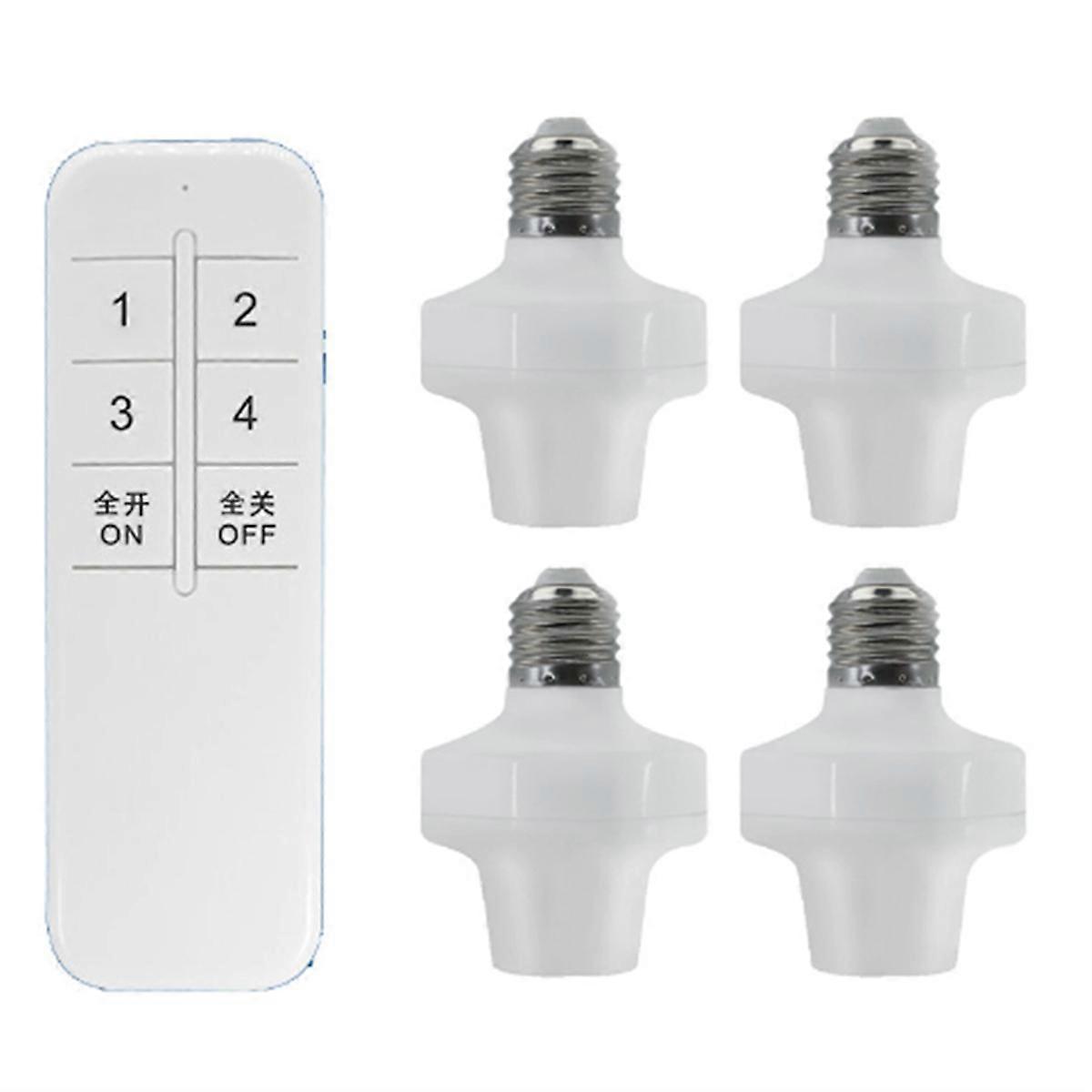 E27 Wireless Remote Control Light Lamp Holder Smart Bulb Adapter