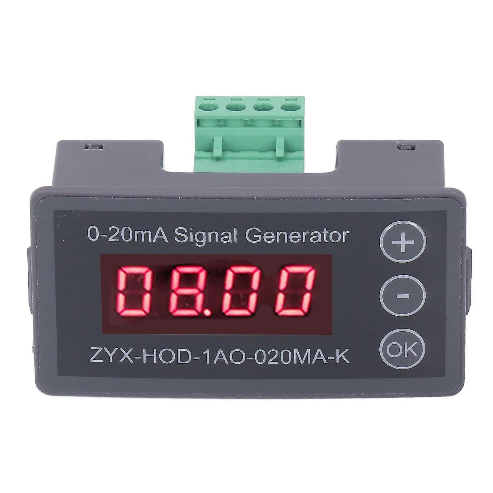 0-20 mA current signal generator, 1 channel, digital display, for testing