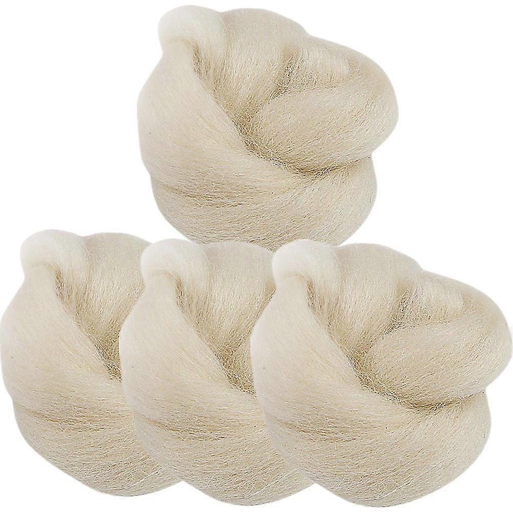 Supple Wool Toe Splitters Toe Separator for Protecting 4Pcs Anti-Wear Pads