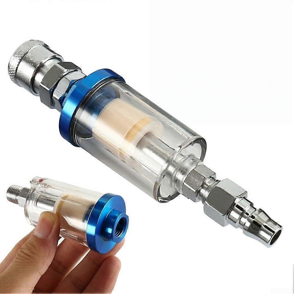 Air Regulator Gauge Inline Filter Water Trap Pneumatic Tools - 1/4 Thread Copper Moisture Separator C Airbrush