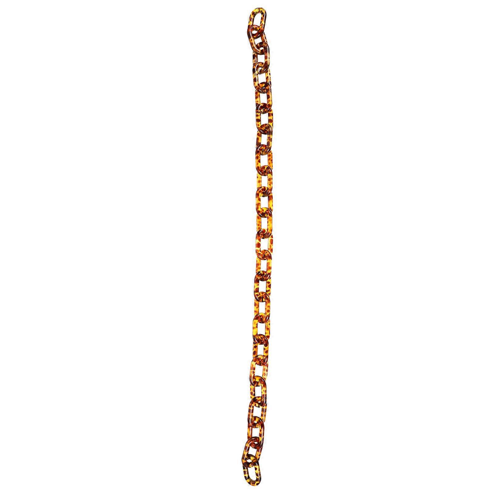 Stylish Leopard Print Bag Chain Strap for Bags Acrylic 1Pcs