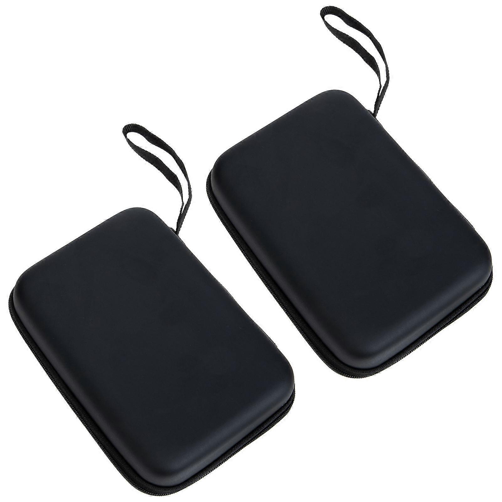 Earphone Storage Pouch for Electronics Organizer with Zipper 2Pcs Carrying Bag
