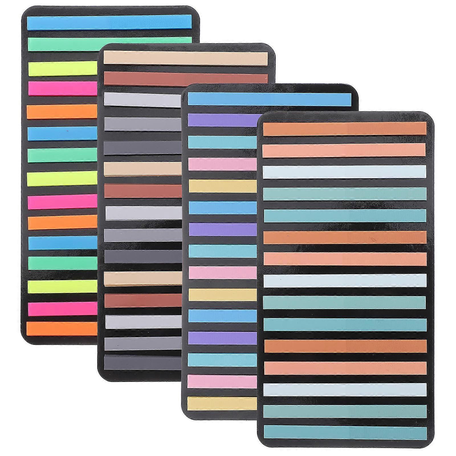 Colored Bookmarks Reading Notebook Tabs Highlighting 20 Sets Assorted Color Rectangular Reading Studying Supplies