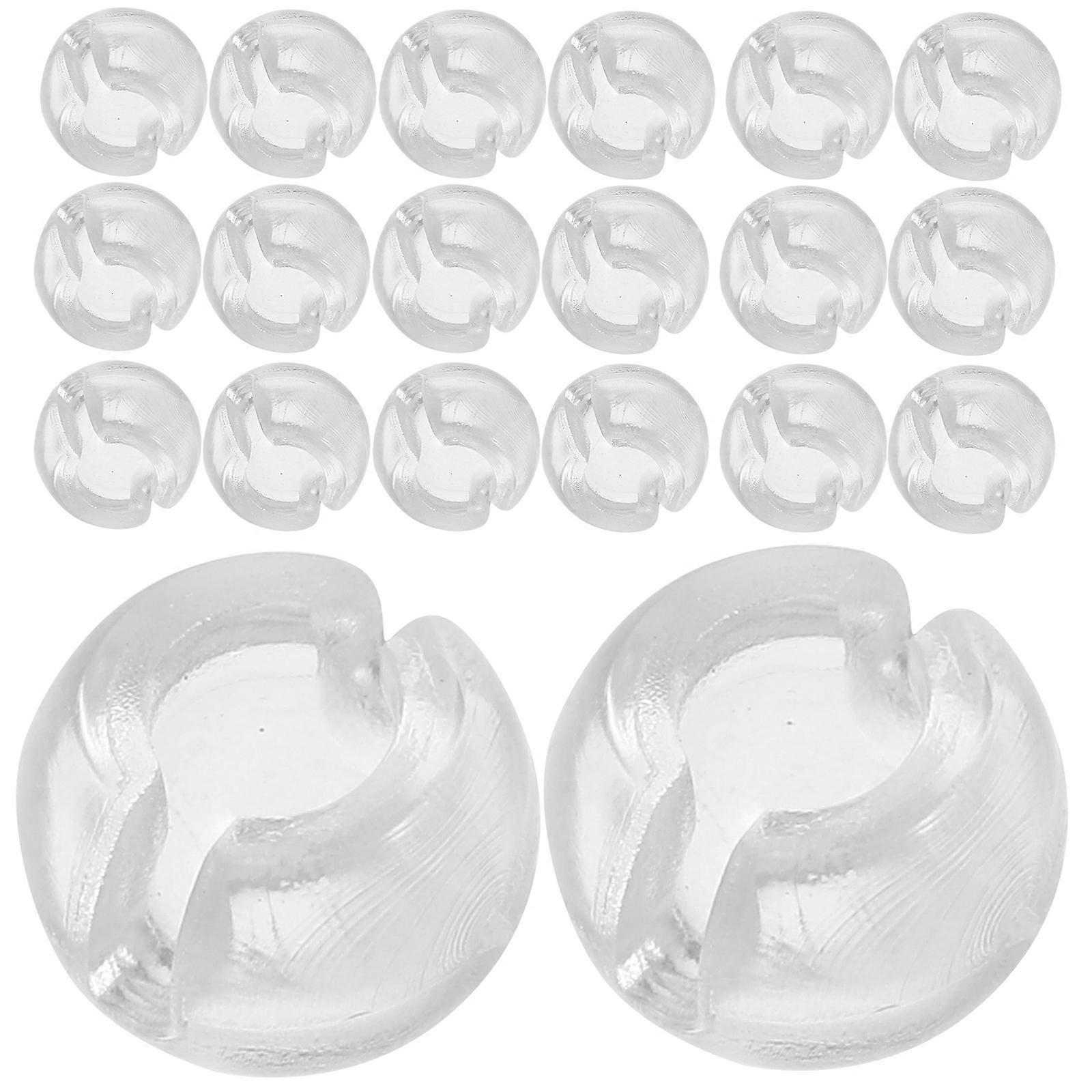 Clear Beads Chain Stop Accessory for Roller Shades with 100 Transparent Pieces