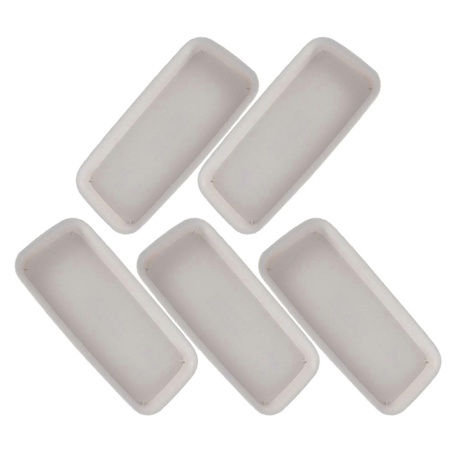 Rectangular Plant Pot Saucer Leakproof Water Tray for Plants 5Pcs