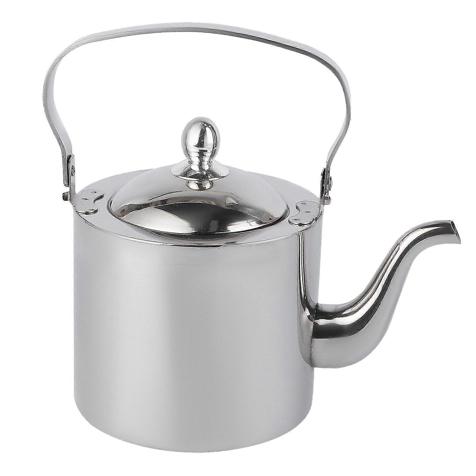 Large Capacity Tea Kettle Stainless Steel Teapot with Removable Infuser 2L