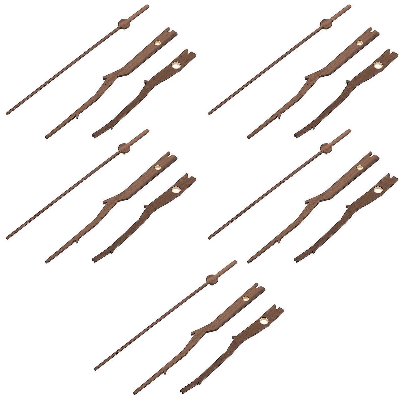 DIY Clock Hands Suitable For Clock Making Enthusiasts 20 Sets Of Rectangular Wooden Wall Clock Hands With Practical Functionality