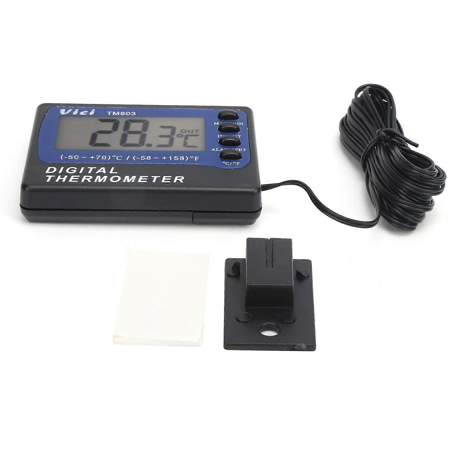 TM803 Thermometer Digital Temperature Meter with Alarm Function for Aquarium Refrigerator