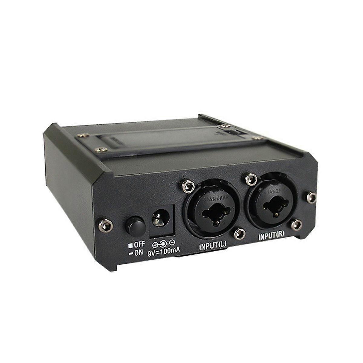 P2 Headphone Preamplifier Headphone Monitor Microphone Enlarge Mixer Suitable for Speech / Live Streaming EU Plug