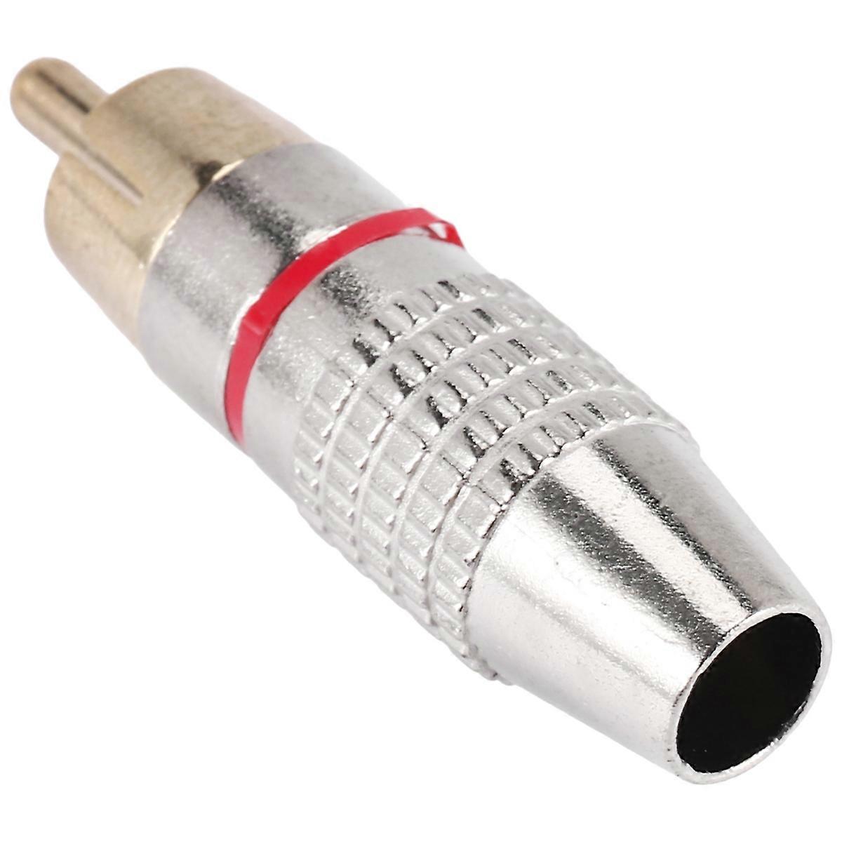 Adapter Audio Coaxial Cable Connector Plug seamless 10 pcs