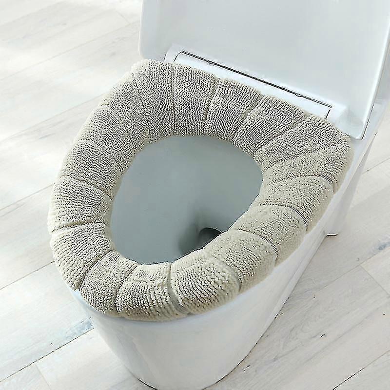 Housse de siège de toilette plus épaisse et plus chaude, coussin, tapis, tissu doux, extensible, lavable