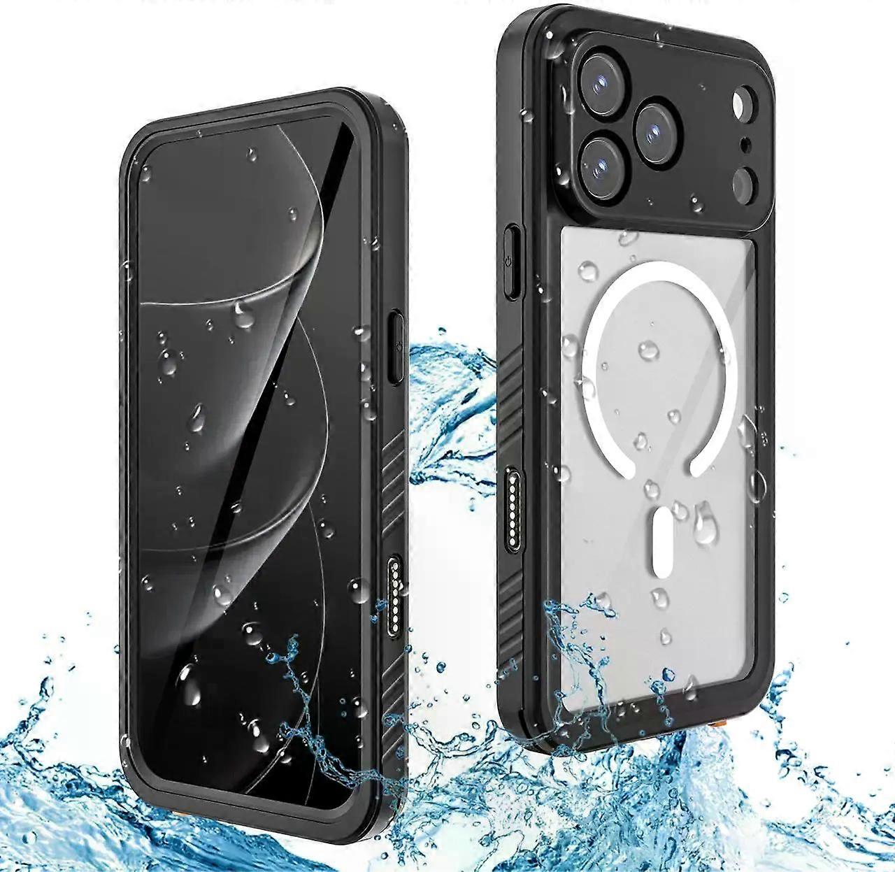 Magnetic Waterproof Case for iPhone 17 Pro Max with Camera Control Capture Button Built-in Screen Protector[IP68 Underwater][Dropproof][Compatible wit