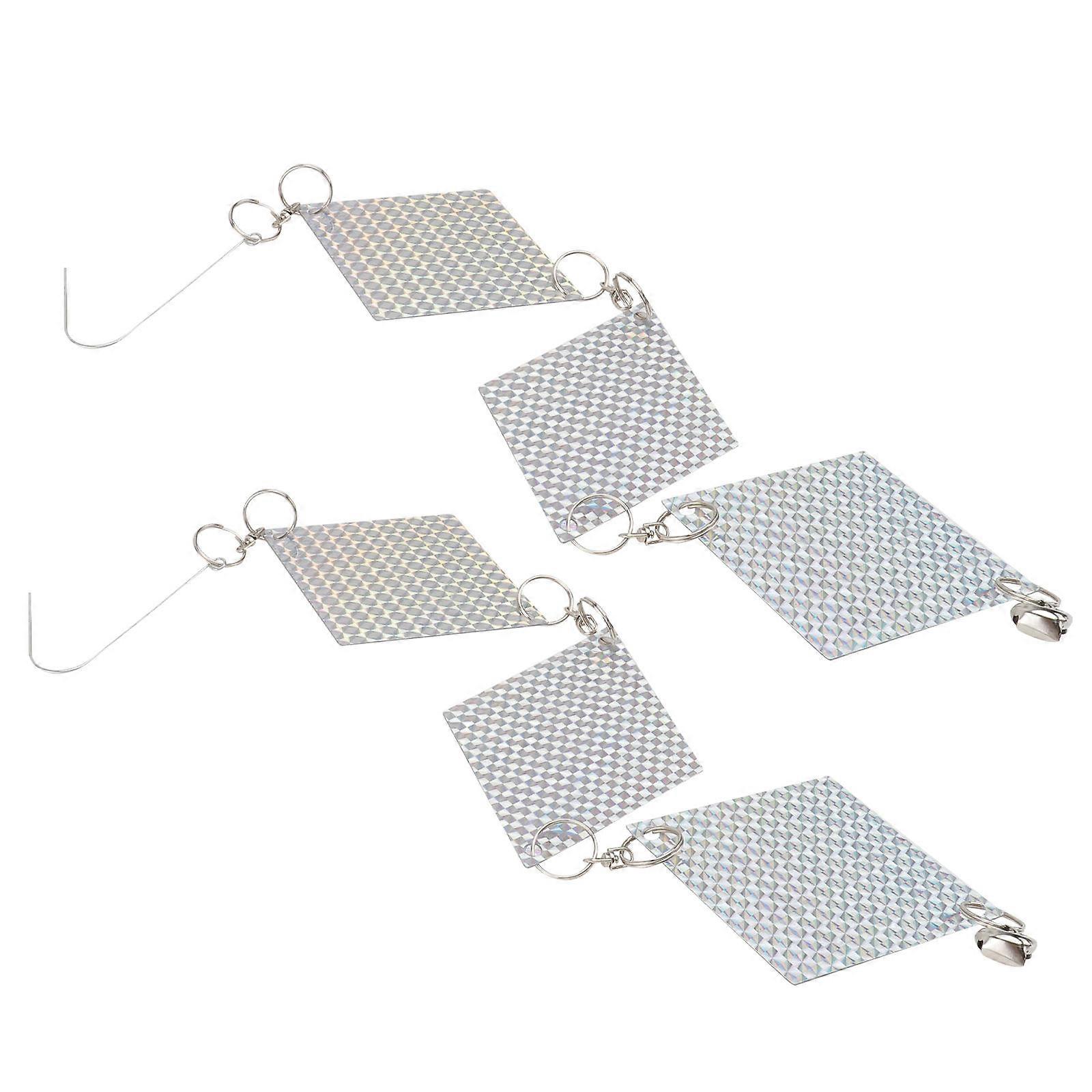 Bird Banishment Tool Reflectors for Orchard 2Pcs Silver Reflective Sheet