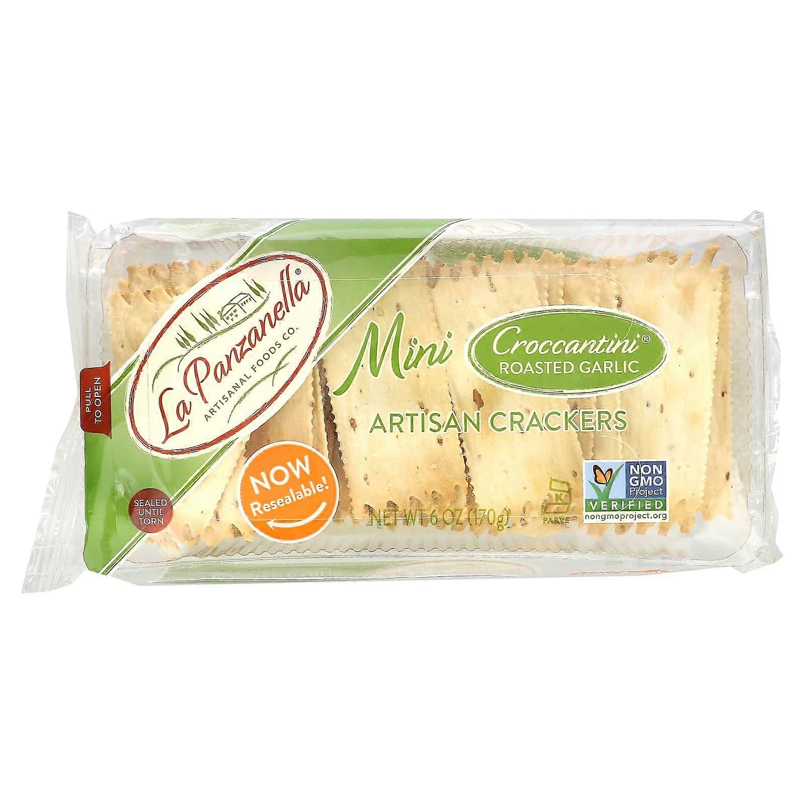 Mini Croccantini Artisan Crackers, Roasted Garlic, 6 oz (170 g)