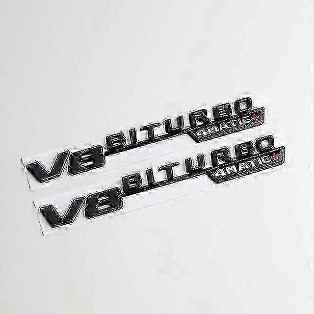 2pcs Vent Fender Trim Emblem Blade Logo V8 BITURBO 4MATIC+ for Merc... 2025