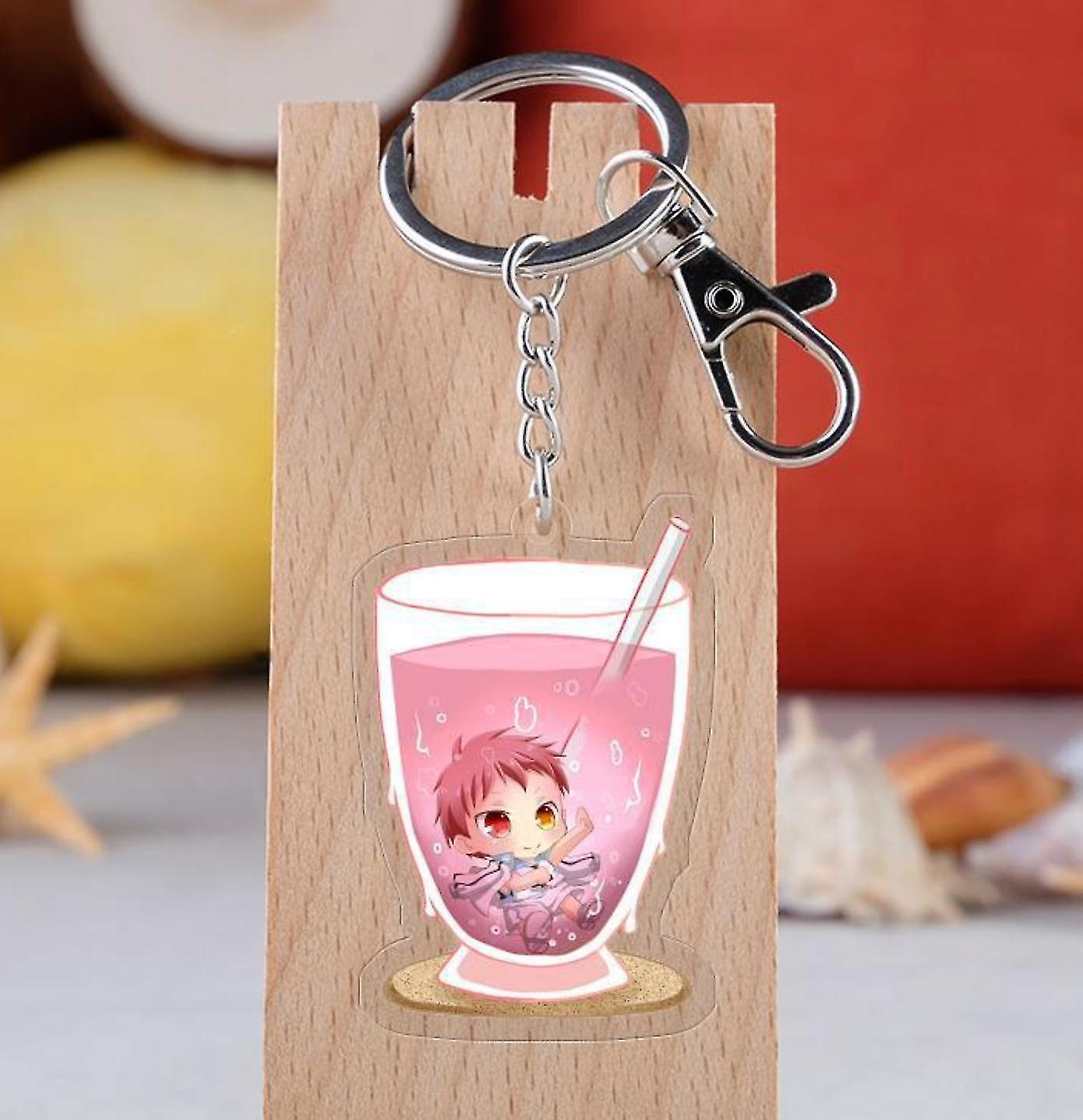 Basketball Toys No Basketball Acrylic Keychain Toy Figure Kuroko Tetsuya Bag Pendant Key Ring Gifts Action Figures