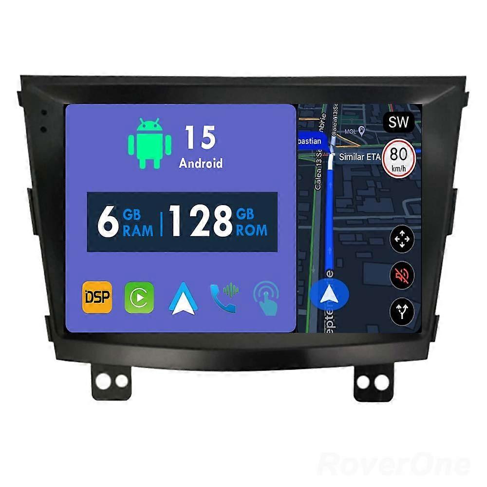 Car Radio 6G+128G CarPlay GPS Navigation Head Unit for SsangYong Tivolan Tivoli 2014 - 2017 Android Auto Bluetooth Stereo Touch Screen