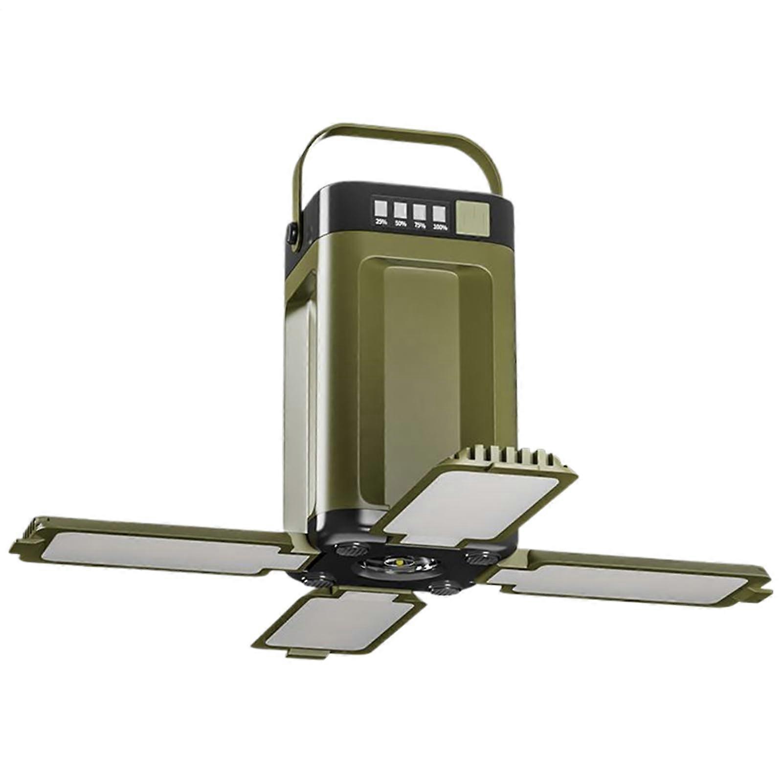 Camping Light LED Camping Lights Solar Chargeable Portable Lamp With Foldable Base 6 Modes Dimmable For Backyard Patio