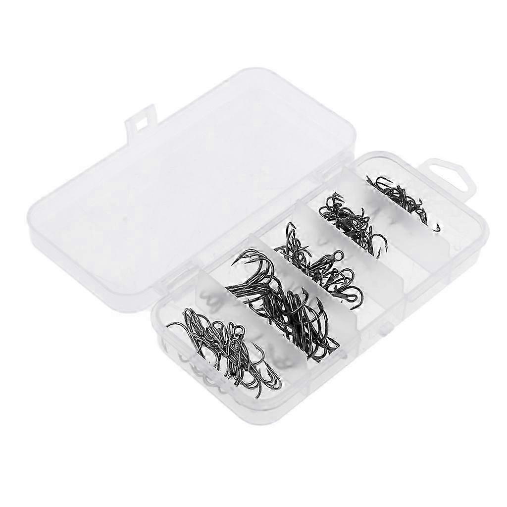 Fishing treble hooks durable barbed bait sea fish hook kit