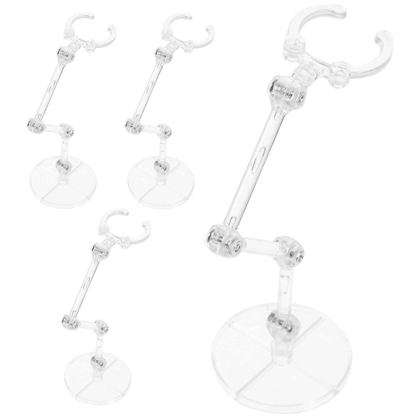 4 قطع قوي العمل الرقم عرض الجرف البلاستيك نموذج تمثال الوقوف المنزلية نموذج الرف