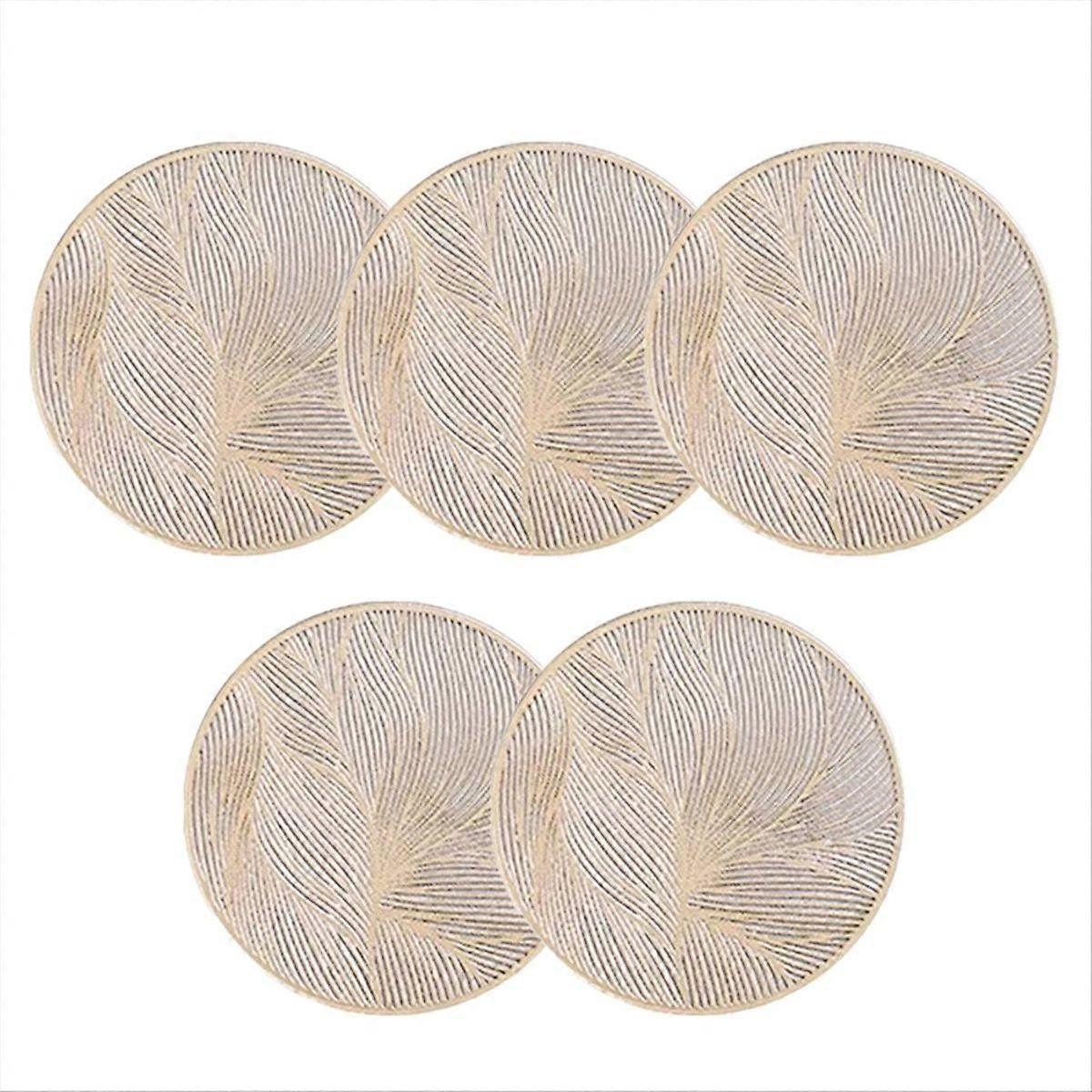 Round Coasters Heat-resistant Coasters Non-slip Protective Mat B
