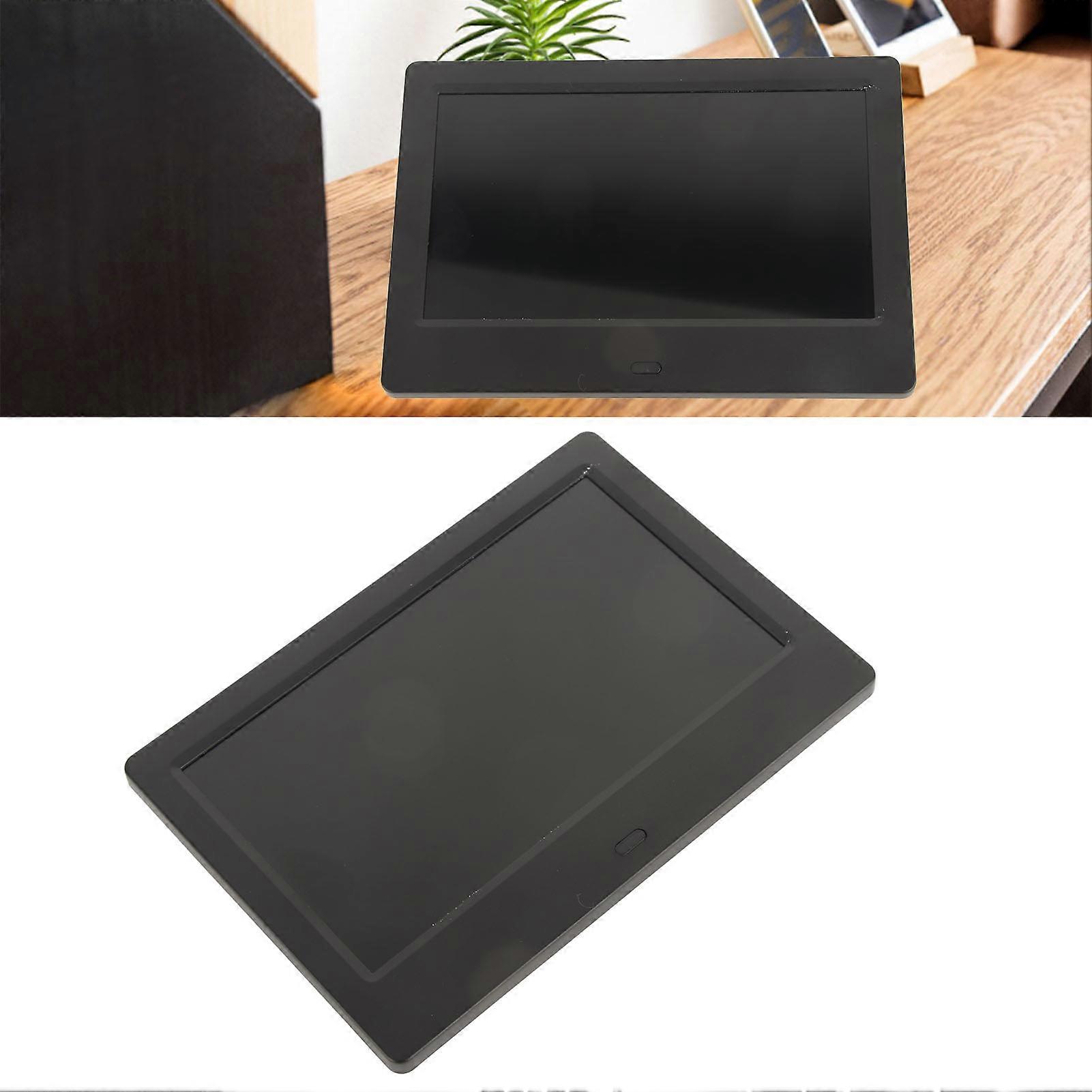 7 Inches Black Brightness Alarm Clock WIFI Synchronous Update With Remote Control and Weather Forecasting Function Digital Day Clock for Elderly UK P