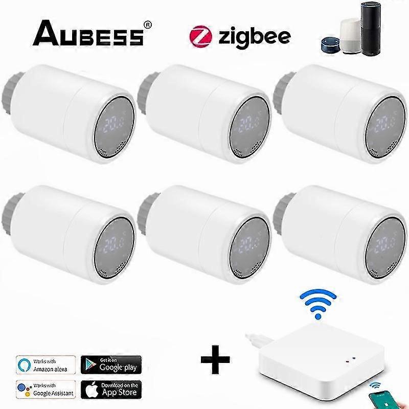 3/5/6pcs Neues Tuya Zigbee Smart Thermostat Heizkörperventil Trv Programmierbar Alexa/Google