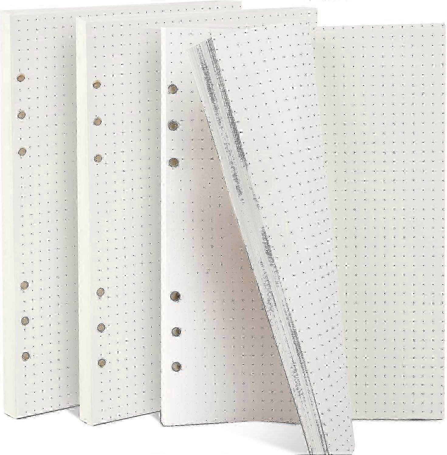 3 Packs Dotted Paper, 135 Sheets/270 Pages A5(21 x 14.2 cm) 6-Ring Refillable Notepaper, A5 Planner Inserts Refills Dots Grid Paper-YNP miao4