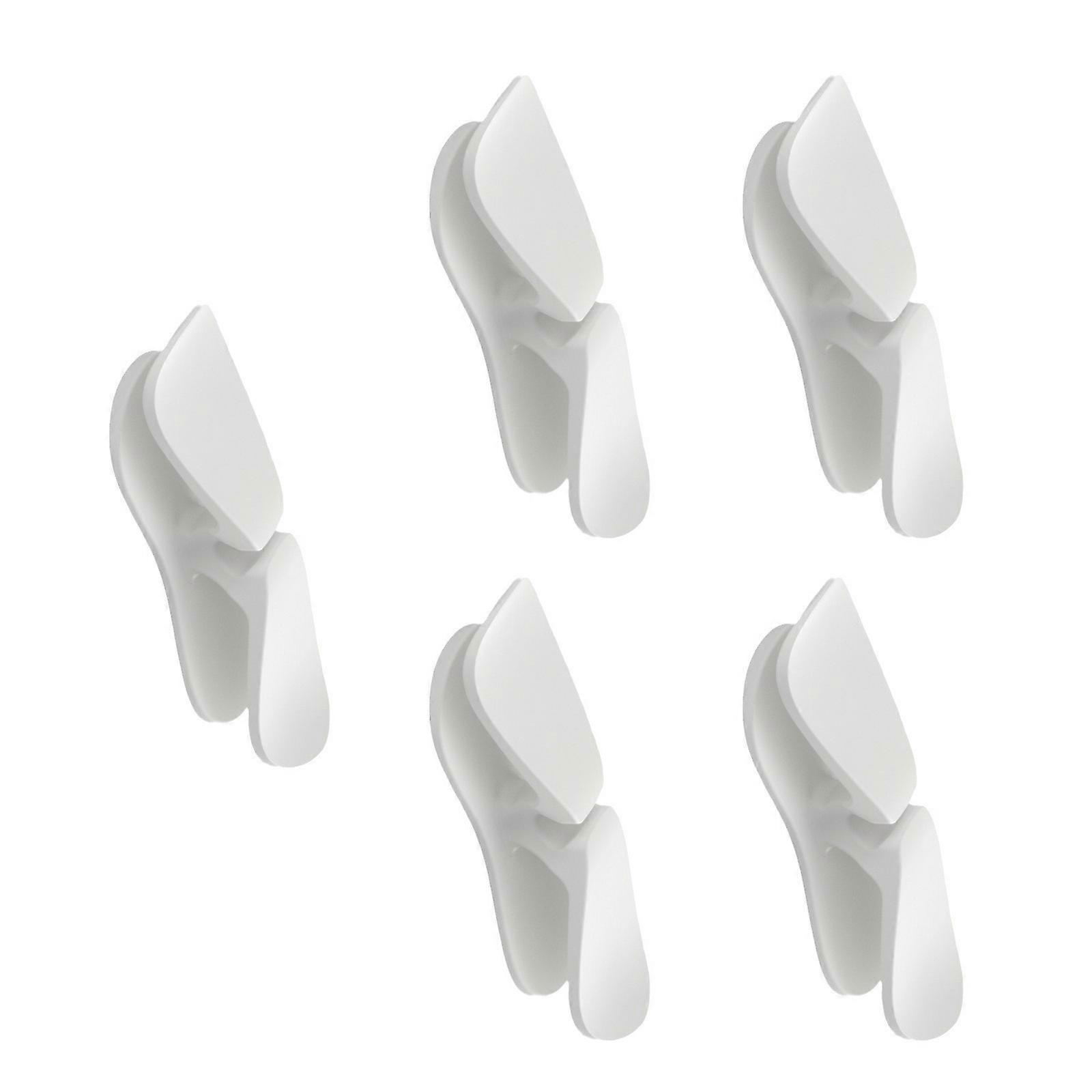 Fixing Clamp for Power Cord Hook Wire Cable Winder Holder Home Appliance Plug Organization Device Data Line Management Clip  White