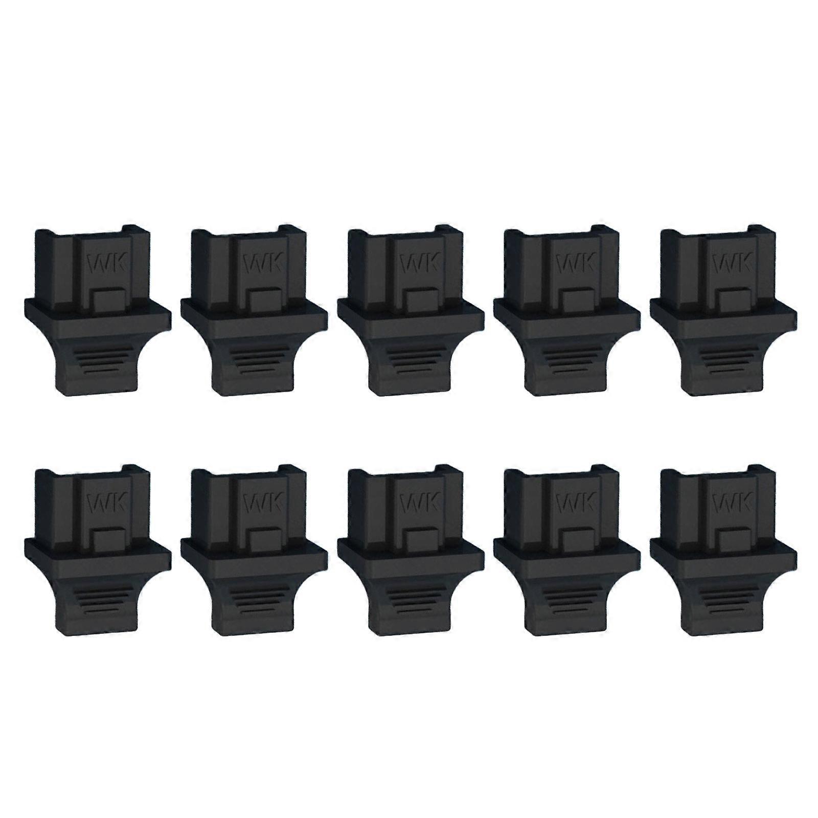 10Pcs RJ45 Protective Soft Rubber Cover Networking Connectors End Routers Connection Mobile Phone Dust for Patching Panel Multicolor
