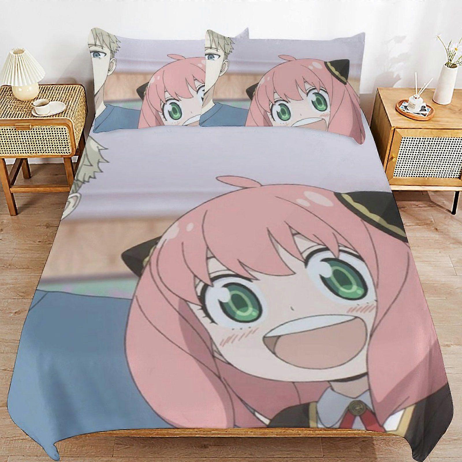 u413 SPYFAMILY Luxurious Soft Feel Durable Weave Structure for Cozy Sleep Duvet Cover Sets with Zipper Access n413