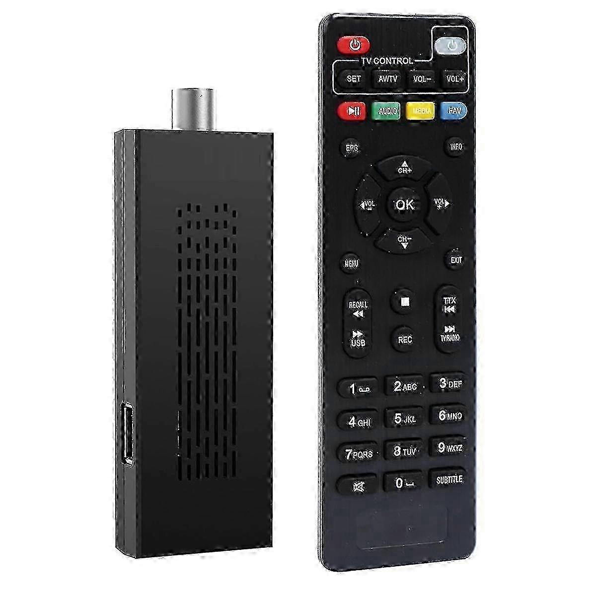 Digital Converter Box, ATSC TV Tuner Hidden Behind TV,TV Recording&Playback,TV Tuner+1080P/AV Output EU Plug
