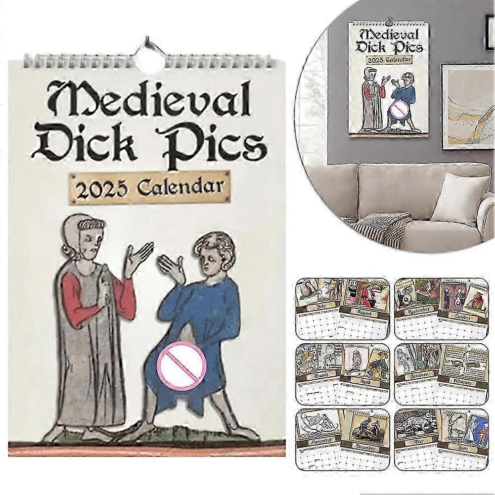 Medieval Dickpics Calendar 2026 - 12-Month Funny Medieval Art Calendar