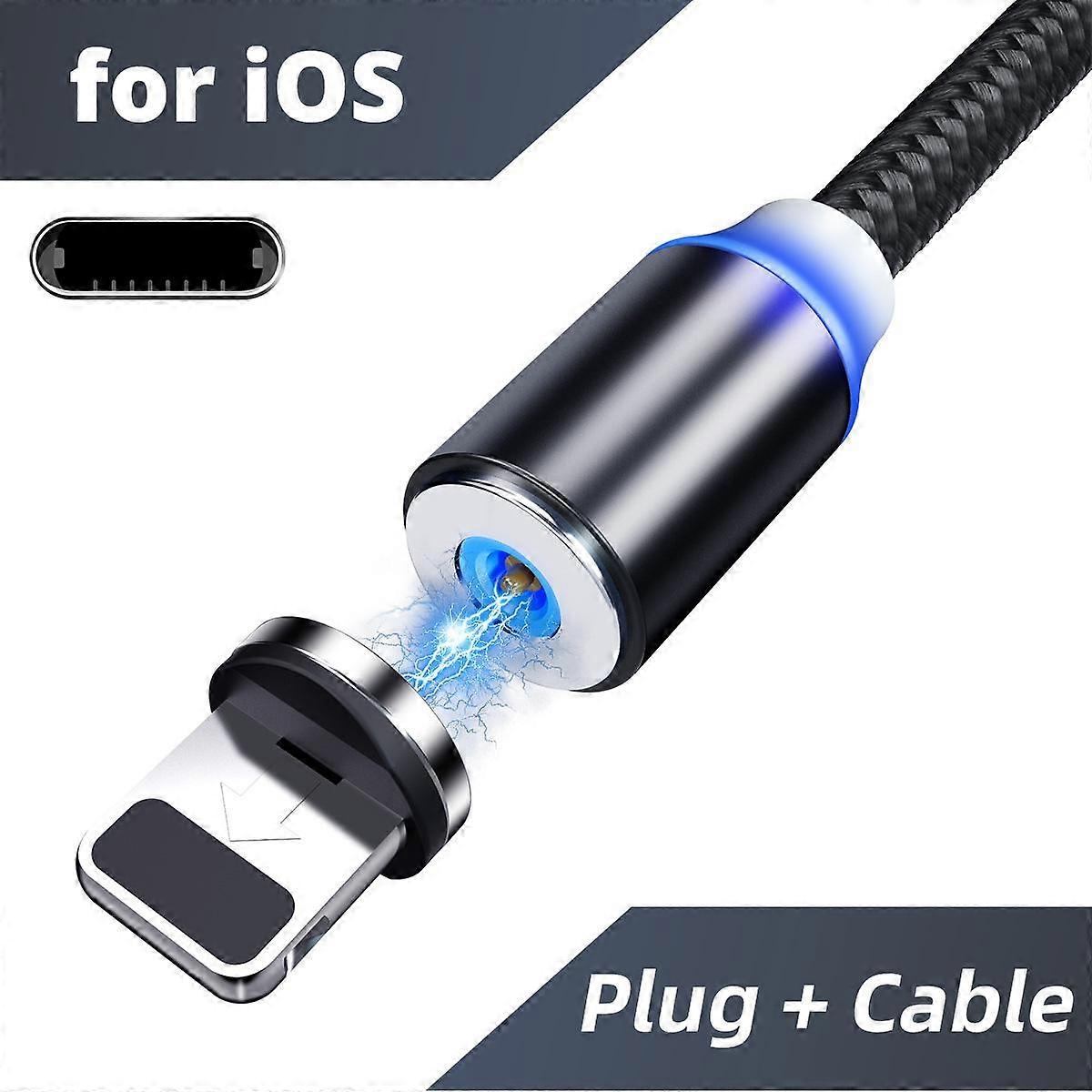 LED 2.0A USB Charger Cable with Type C and Micro USB