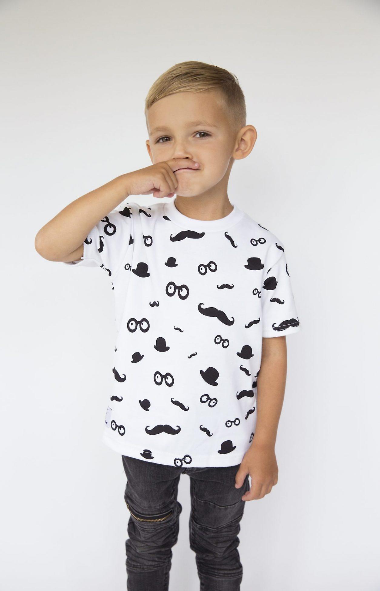 Moustache Pattern Baby T-Shirt