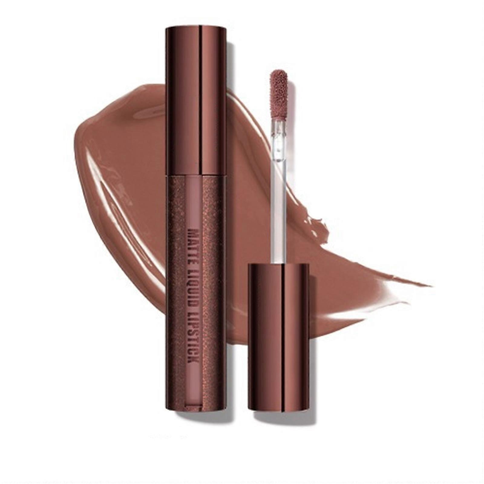 Smooth Dull Liquid Lipcolor Impermeable Mark Proof Long Permanent Wear 5 Shade Preferences Transfer Resistant Formula Multicolor